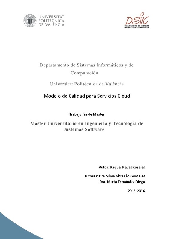 Modelo de Calidad para Servicios Cloud